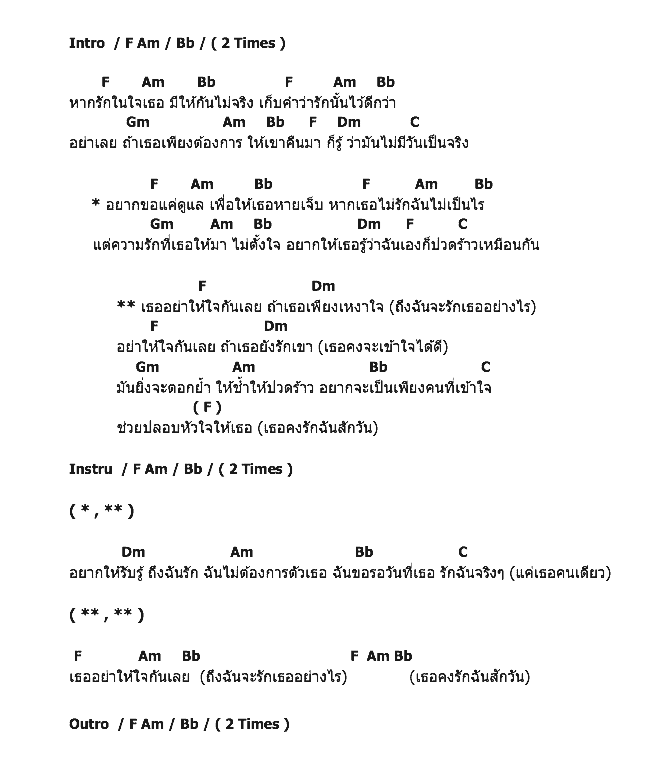 คอร์ดเพลง เนื้อเพลง อย่าให้ใจกันเลย, คอร์ดเพลง อย่าให้ใจกันเลย ของ โดม ปกรณ์ ลัม, คอร์ดเพลงของ โดม ปกรณ์ ลัม, เนื้อร้อง อย่าให้ใจกันเลย โดม ปกรณ์ ลัม, อย่าให้ใจกันเลย คอร์ดง่าย ๆ, คอร์ด อย่าให้ใจกันเลย ต้นฉบับ