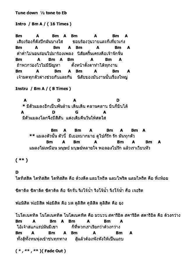 คอร์ดเพลง เนื้อเพลง แมลง - Ost.จักรยานสีแดง, คอร์ดเพลง แมลง - Ost.จักรยานสีแดง ของ ทาทา ยัง, คอร์ดเพลงของ ทาทา ยัง, เนื้อร้อง แมลง - Ost.จักรยานสีแดง ทาทา ยัง, แมลง - Ost.จักรยานสีแดง คอร์ดง่าย ๆ, คอร์ด แมลง - Ost.จักรยานสีแดง ต้นฉบับ