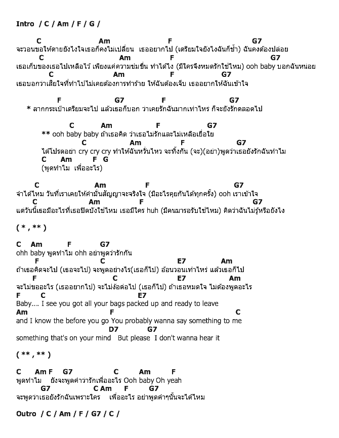 คอร์ดเพลง เนื้อเพลง พูดทำไม, คอร์ดเพลง พูดทำไม ของ ตู่ ภพธร, คอร์ดเพลงของ ตู่ ภพธร, เนื้อร้อง พูดทำไม ตู่ ภพธร, พูดทำไม คอร์ดง่าย ๆ, คอร์ด พูดทำไม ต้นฉบับ