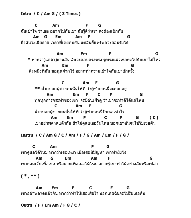 คอร์ดเพลง เนื้อเพลง ฝากบอกผู้ชายคนนั้นที, คอร์ดเพลง ฝากบอกผู้ชายคนนั้นที ของ ดอน ปาละกุล, คอร์ดเพลงของ ดอน ปาละกุล, เนื้อร้อง ฝากบอกผู้ชายคนนั้นที ดอน ปาละกุล, ฝากบอกผู้ชายคนนั้นที คอร์ดง่าย ๆ, คอร์ด ฝากบอกผู้ชายคนนั้นที ต้นฉบับ
