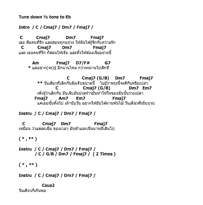 คอร์ดเพลง เนื้อเพลง วันเดียว, คอร์ดเพลง วันเดียว ของ เฟรม Af8, คอร์ดเพลงของ เฟรม Af8, เนื้อร้อง วันเดียว เฟรม Af8, วันเดียว คอร์ดง่าย ๆ, คอร์ด วันเดียว ต้นฉบับ