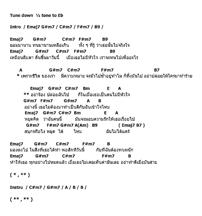 คอร์ดเพลง เนื้อเพลง อย่าร้อง (ปล่อยฉันไป), คอร์ดเพลง อย่าร้อง (ปล่อยฉันไป) ของ พริม เพชรรัตน์, คอร์ดเพลงของ พริม เพชรรัตน์, เนื้อร้อง อย่าร้อง (ปล่อยฉันไป) พริม เพชรรัตน์, อย่าร้อง (ปล่อยฉันไป) คอร์ดง่าย ๆ, คอร์ด อย่าร้อง (ปล่อยฉันไป) ต้นฉบับ