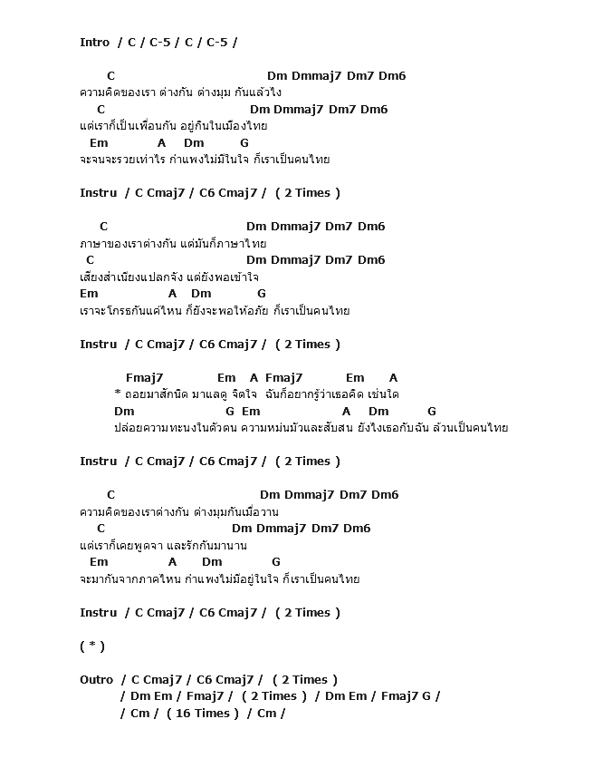 คอร์ดเพลง เนื้อเพลง เราเป็นคนไทย, คอร์ดเพลง เราเป็นคนไทย ของ เพชร โอสถานุเคราะห์, คอร์ดเพลงของ เพชร โอสถานุเคราะห์, เนื้อร้อง เราเป็นคนไทย เพชร โอสถานุเคราะห์, เราเป็นคนไทย คอร์ดง่าย ๆ, คอร์ด เราเป็นคนไทย ต้นฉบับ