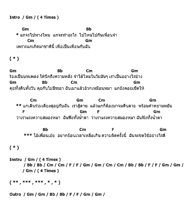 คอร์ดเพลง เนื้อเพลง แกเพื่อนฉัน, คอร์ดเพลง แกเพื่อนฉัน ของ พงษ์สิทธิ์ คัมภีร์, คอร์ดเพลงของ พงษ์สิทธิ์ คัมภีร์, เนื้อร้อง แกเพื่อนฉัน พงษ์สิทธิ์ คัมภีร์, แกเพื่อนฉัน คอร์ดง่าย ๆ, คอร์ด แกเพื่อนฉัน ต้นฉบับ