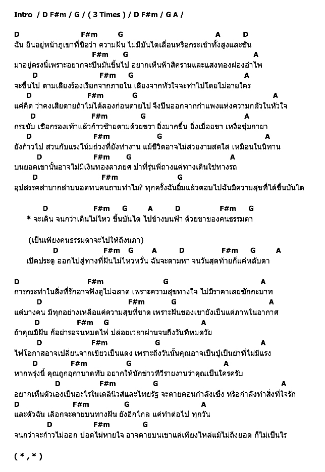 คอร์ดเพลง เนื้อเพลง ภูเขาฝัน, คอร์ดเพลง ภูเขาฝัน ของ โปรโตซัว, คอร์ดเพลงของ โปรโตซัว, เนื้อร้อง ภูเขาฝัน โปรโตซัว, ภูเขาฝัน คอร์ดง่าย ๆ, คอร์ด ภูเขาฝัน ต้นฉบับ