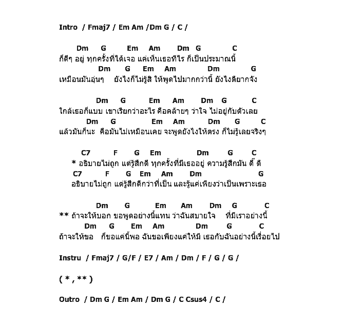 คอร์ดเพลง เนื้อเพลง อธิบายไม่ถูกแต่รู้สึกดี, คอร์ดเพลง อธิบายไม่ถูกแต่รู้สึกดี ของ พั้นช์, คอร์ดเพลงของ พั้นช์, เนื้อร้อง อธิบายไม่ถูกแต่รู้สึกดี พั้นช์, อธิบายไม่ถูกแต่รู้สึกดี คอร์ดง่าย ๆ, คอร์ด อธิบายไม่ถูกแต่รู้สึกดี ต้นฉบับ