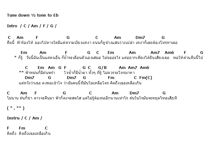 คอร์ดเพลง เนื้อเพลง คืนที่ฟ้าร้องไห้, คอร์ดเพลง คืนที่ฟ้าร้องไห้ ของ พั้นช์, คอร์ดเพลงของ พั้นช์, เนื้อร้อง คืนที่ฟ้าร้องไห้ พั้นช์, คืนที่ฟ้าร้องไห้ คอร์ดง่าย ๆ, คอร์ด คืนที่ฟ้าร้องไห้ ต้นฉบับ