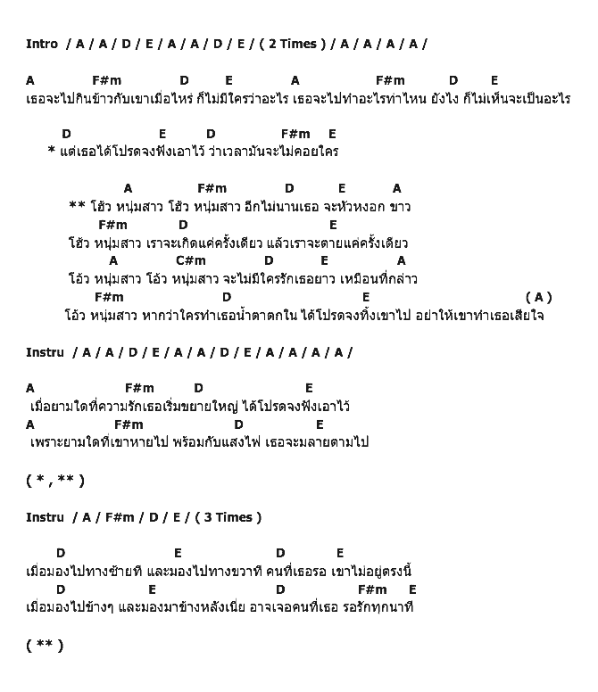คอร์ดเพลง เนื้อเพลง หนุ่มสาว, คอร์ดเพลง หนุ่มสาว ของ เป้ อารักษ์, คอร์ดเพลงของ เป้ อารักษ์, เนื้อร้อง หนุ่มสาว เป้ อารักษ์, หนุ่มสาว คอร์ดง่าย ๆ, คอร์ด หนุ่มสาว ต้นฉบับ