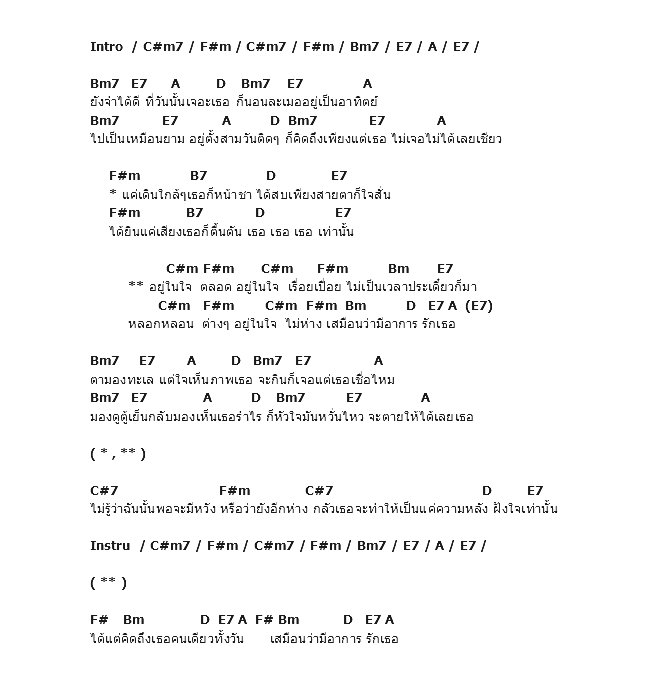 คอร์ดเพลง เนื้อเพลง ตลอด, คอร์ดเพลง ตลอด ของ แมว จิระศักดิ์, คอร์ดเพลงของ แมว จิระศักดิ์, เนื้อร้อง ตลอด แมว จิระศักดิ์, ตลอด คอร์ดง่าย ๆ, คอร์ด ตลอด ต้นฉบับ