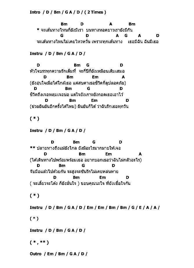 คอร์ดเพลง เนื้อเพลง เส้นทางนี้มีเธอตลอดไป - Ost.หมัดเด็ดเสียงทอง, คอร์ดเพลง เส้นทางนี้มีเธอตลอดไป - Ost.หมัดเด็ดเสียงทอง ของ ไผ่ พงศธร Feat.ตั้กแตน ชลดา, คอร์ดเพลงของ ไผ่ พงศธร Feat.ตั้กแตน ชลดา, เนื้อร้อง เส้นทางนี้มีเธอตลอดไป - Ost.หมัดเด็ดเสียงทอง ไผ่ พงศธร Feat.ตั้กแตน ชลดา, เส้นทางนี้มีเธอตลอดไป - Ost.หมัดเด็ดเสียงทอง คอร์ดง่าย ๆ, คอร์ด เส้นทางนี้มีเธอตลอดไป - Ost.หมัดเด็ดเสียงทอง ต้นฉบับ