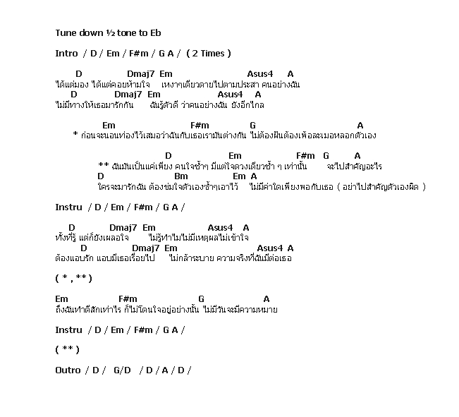 คอร์ดเพลง เนื้อเพลง ใจช้ำๆ, คอร์ดเพลง ใจช้ำๆ ของ ไอซ์ ศรัณยู, คอร์ดเพลงของ ไอซ์ ศรัณยู, เนื้อร้อง ใจช้ำๆ ไอซ์ ศรัณยู, ใจช้ำๆ คอร์ดง่าย ๆ, คอร์ด ใจช้ำๆ ต้นฉบับ