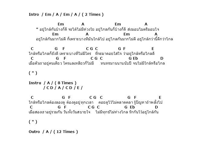 คอร์ดเพลง เนื้อเพลง ใกล้กับไกล, คอร์ดเพลง ใกล้กับไกล ของ อัสนี วสันต์, คอร์ดเพลงของ อัสนี วสันต์, เนื้อร้อง ใกล้กับไกล อัสนี วสันต์, ใกล้กับไกล คอร์ดง่าย ๆ, คอร์ด ใกล้กับไกล ต้นฉบับ