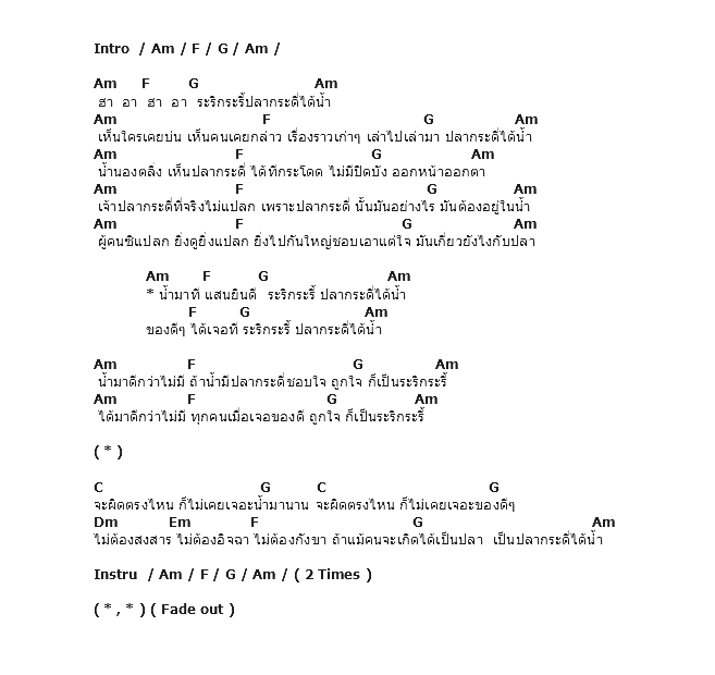คอร์ดเพลง เนื้อเพลง กระดี่ได้น้ำ, คอร์ดเพลง กระดี่ได้น้ำ ของ อัสนี วสันต์, คอร์ดเพลงของ อัสนี วสันต์, เนื้อร้อง กระดี่ได้น้ำ อัสนี วสันต์, กระดี่ได้น้ำ คอร์ดง่าย ๆ, คอร์ด กระดี่ได้น้ำ ต้นฉบับ
