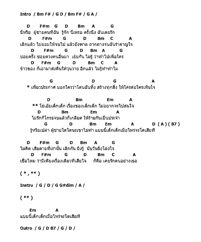 คอร์ดเพลง เนื้อเพลง โธ่เอ๊ย..เด็กเด็ก, คอร์ดเพลง โธ่เอ๊ย..เด็กเด็ก ของ อุ๊ หฤทัย, คอร์ดเพลงของ อุ๊ หฤทัย, เนื้อร้อง โธ่เอ๊ย..เด็กเด็ก อุ๊ หฤทัย, โธ่เอ๊ย..เด็กเด็ก คอร์ดง่าย ๆ, คอร์ด โธ่เอ๊ย..เด็กเด็ก ต้นฉบับ