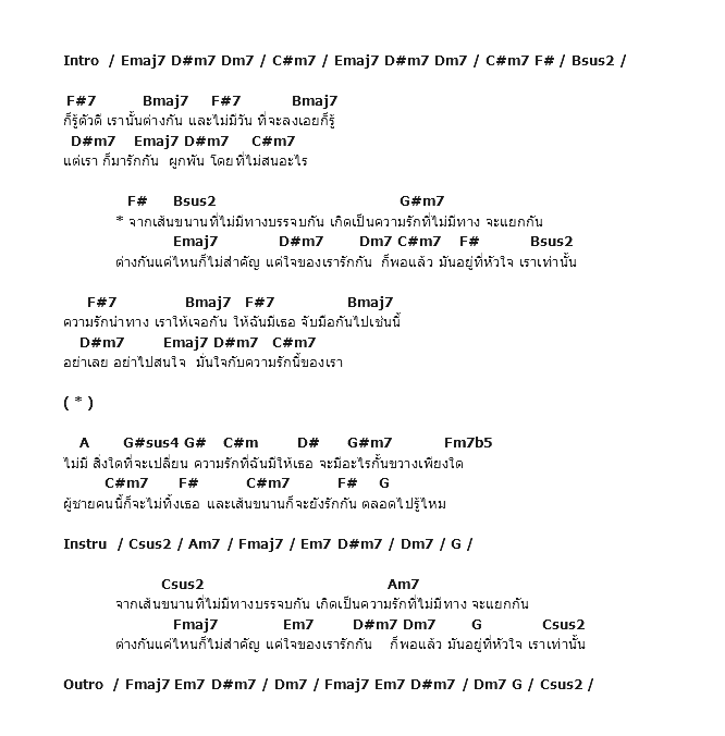 คอร์ดเพลง เนื้อเพลง เส้นขนานที่รักกัน, คอร์ดเพลง เส้นขนานที่รักกัน ของ แหนม รณเดช วงศาโรจน์, คอร์ดเพลงของ แหนม รณเดช วงศาโรจน์, เนื้อร้อง เส้นขนานที่รักกัน แหนม รณเดช วงศาโรจน์, เส้นขนานที่รักกัน คอร์ดง่าย ๆ, คอร์ด เส้นขนานที่รักกัน ต้นฉบับ