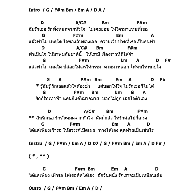 คอร์ดเพลง เนื้อเพลง รักทั้งหมดจากหัวใจ, คอร์ดเพลง รักทั้งหมดจากหัวใจ ของ ลี่ ภานุ, คอร์ดเพลงของ ลี่ ภานุ, เนื้อร้อง รักทั้งหมดจากหัวใจ ลี่ ภานุ, รักทั้งหมดจากหัวใจ คอร์ดง่าย ๆ, คอร์ด รักทั้งหมดจากหัวใจ ต้นฉบับ