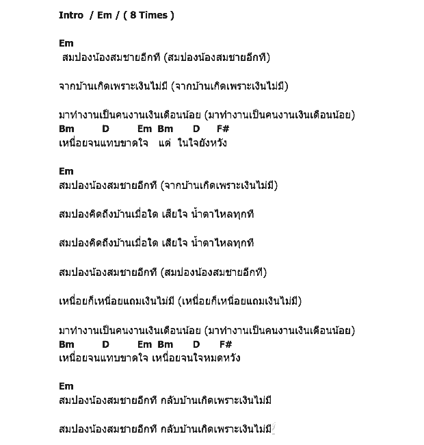 คอร์ดเพลง เนื้อเพลง สมปองน้องสมชาย, คอร์ดเพลง สมปองน้องสมชาย ของ เต๋อ เรวัต พุทธินันท์, คอร์ดเพลงของ เต๋อ เรวัต พุทธินันท์, เนื้อร้อง สมปองน้องสมชาย เต๋อ เรวัต พุทธินันท์, สมปองน้องสมชาย คอร์ดง่าย ๆ, คอร์ด สมปองน้องสมชาย ต้นฉบับ