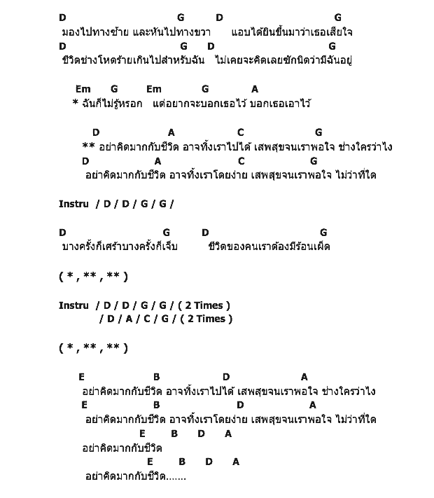คอร์ดเพลง เนื้อเพลง คิดไปทำไม, คอร์ดเพลง คิดไปทำไม ของ Silly Fools, คอร์ดเพลงของ Silly Fools, เนื้อร้อง คิดไปทำไม Silly Fools, คิดไปทำไม คอร์ดง่าย ๆ, คอร์ด คิดไปทำไม ต้นฉบับ
