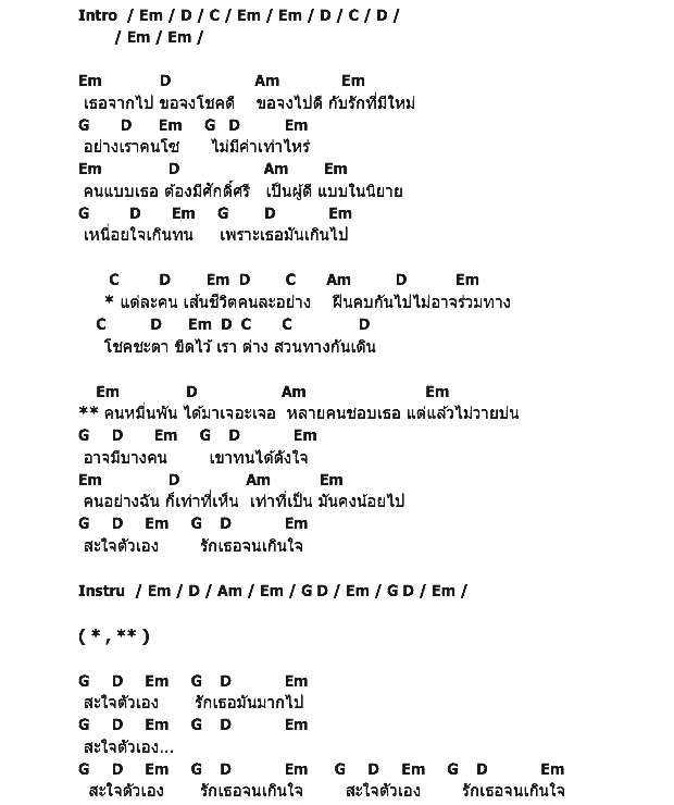คอร์ดเพลง เนื้อเพลง รักเกินใจ, คอร์ดเพลง รักเกินใจ ของ วงตาวัน, คอร์ดเพลงของ วงตาวัน, เนื้อร้อง รักเกินใจ วงตาวัน, รักเกินใจ คอร์ดง่าย ๆ, คอร์ด รักเกินใจ ต้นฉบับ
