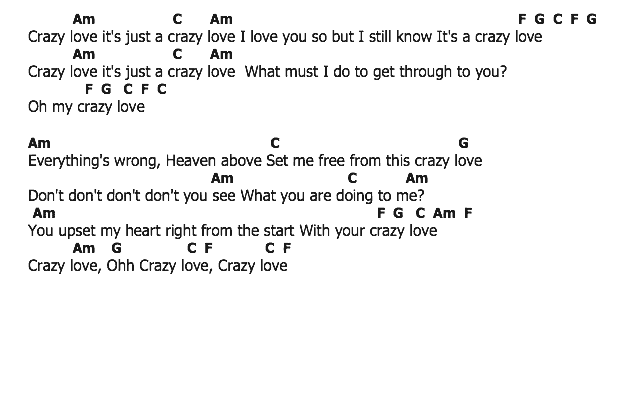 คอร์ดเพลง เนื้อเพลง Crazy Love, คอร์ดเพลง Crazy Love ของ Paul Anka, คอร์ดเพลงของ Paul Anka, เนื้อร้อง Crazy Love Paul Anka, Crazy Love คอร์ดง่าย ๆ, คอร์ด Crazy Love ต้นฉบับ