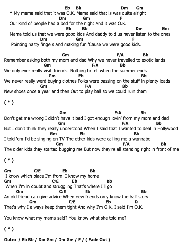 คอร์ดเพลง เนื้อเพลง Mama Said, คอร์ดเพลง Mama Said ของ Lukas Graham, คอร์ดเพลงของ Lukas Graham, เนื้อร้อง Mama Said Lukas Graham, Mama Said คอร์ดง่าย ๆ, คอร์ด Mama Said ต้นฉบับ