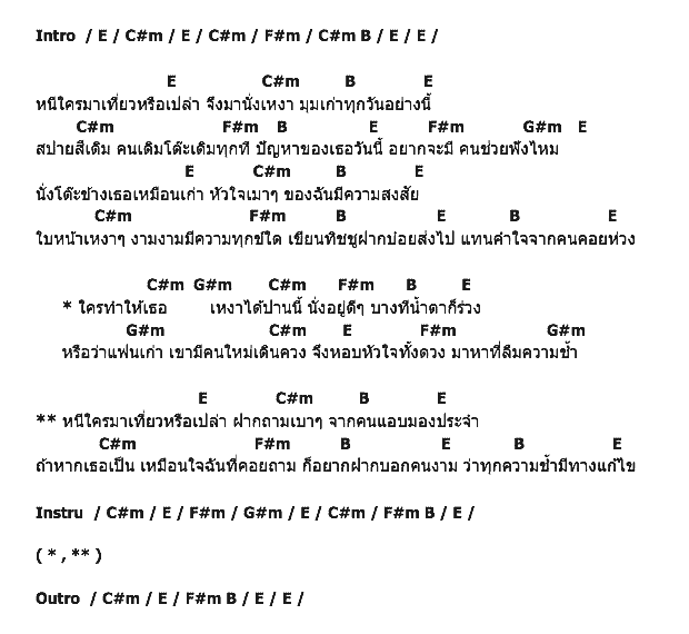 คอร์ดเพลง เนื้อเพลง หนีใครมาเที่ยวหรือเปล่า, คอร์ดเพลง หนีใครมาเที่ยวหรือเปล่า ของ เสถียร ทำมือ, คอร์ดเพลงของ เสถียร ทำมือ, เนื้อร้อง หนีใครมาเที่ยวหรือเปล่า เสถียร ทำมือ, หนีใครมาเที่ยวหรือเปล่า คอร์ดง่าย ๆ, คอร์ด หนีใครมาเที่ยวหรือเปล่า ต้นฉบับ