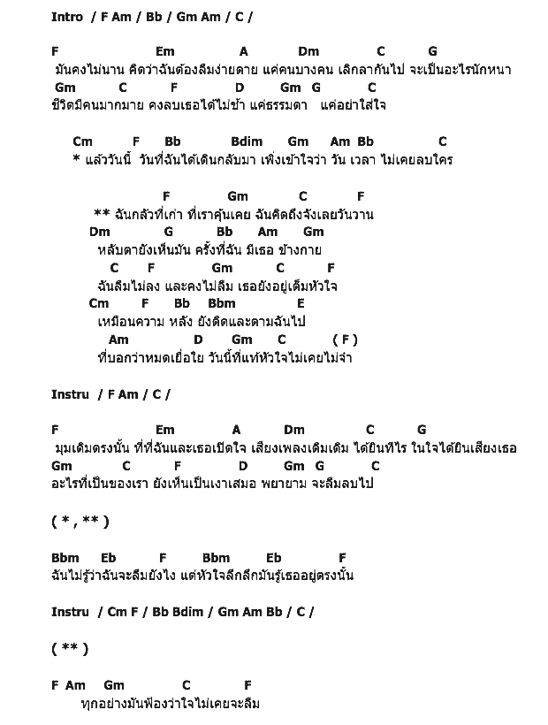 คอร์ดเพลง เนื้อเพลง กลัวที่เก่า, คอร์ดเพลง กลัวที่เก่า ของ แดน บีม, คอร์ดเพลงของ แดน บีม, เนื้อร้อง กลัวที่เก่า แดน บีม, กลัวที่เก่า คอร์ดง่าย ๆ, คอร์ด กลัวที่เก่า ต้นฉบับ