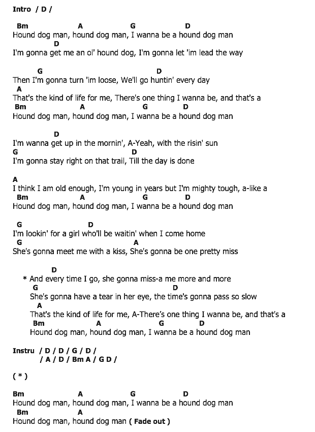 คอร์ดเพลง เนื้อเพลง Hound dog man, คอร์ดเพลง Hound dog man ของ Fabian, คอร์ดเพลงของ Fabian, เนื้อร้อง Hound dog man Fabian, Hound dog man คอร์ดง่าย ๆ, คอร์ด Hound dog man ต้นฉบับ