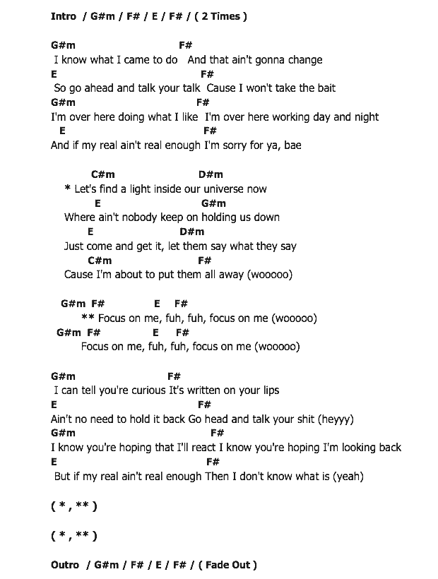 คอร์ดเพลง เนื้อเพลง Focus on 1985, คอร์ดเพลง Focus on 1985 ของ Ariana Grande, คอร์ดเพลงของ Ariana Grande, เนื้อร้อง Focus on 1985 Ariana Grande, Focus on 1985 คอร์ดง่าย ๆ, คอร์ด Focus on 1985 ต้นฉบับ