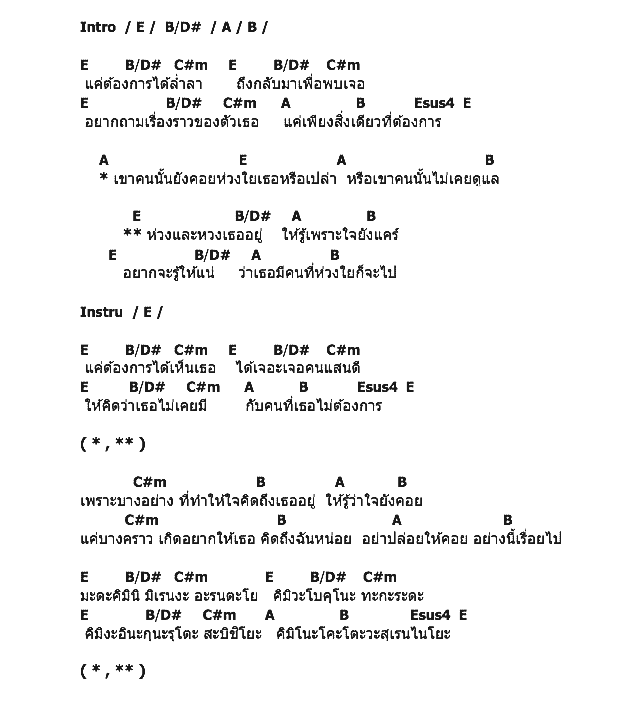 คอร์ดเพลง เนื้อเพลง ห่วงเธอ, คอร์ดเพลง ห่วงเธอ ของ ทิค แทค โท, คอร์ดเพลงของ ทิค แทค โท, เนื้อร้อง ห่วงเธอ ทิค แทค โท, ห่วงเธอ คอร์ดง่าย ๆ, คอร์ด ห่วงเธอ ต้นฉบับ