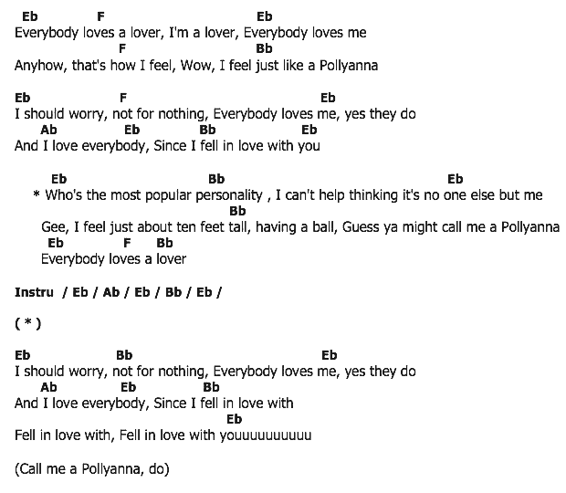 คอร์ดเพลง เนื้อเพลง Everybody Loves A Lover, คอร์ดเพลง Everybody Loves A Lover ของ Doris Day, คอร์ดเพลงของ Doris Day, เนื้อร้อง Everybody Loves A Lover Doris Day, Everybody Loves A Lover คอร์ดง่าย ๆ, คอร์ด Everybody Loves A Lover ต้นฉบับ