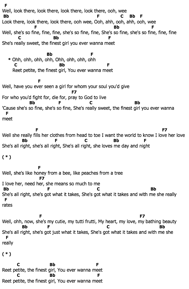 คอร์ดเพลง เนื้อเพลง Reet Petite, คอร์ดเพลง Reet Petite ของ Jackie Wilson, คอร์ดเพลงของ Jackie Wilson, เนื้อร้อง Reet Petite Jackie Wilson, Reet Petite คอร์ดง่าย ๆ, คอร์ด Reet Petite ต้นฉบับ