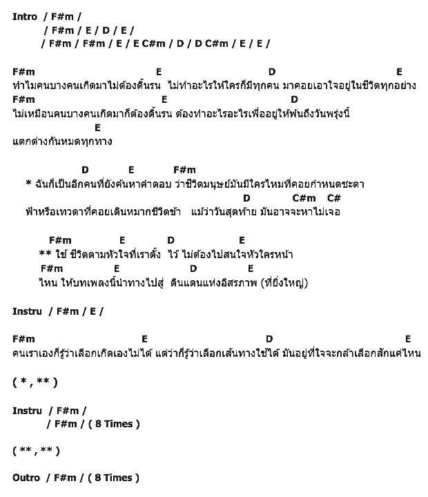 คอร์ดเพลง เนื้อเพลง จุดหมายก่อนตาย, คอร์ดเพลง จุดหมายก่อนตาย ของ Cookie Cutter, คอร์ดเพลงของ Cookie Cutter, เนื้อร้อง จุดหมายก่อนตาย Cookie Cutter, จุดหมายก่อนตาย คอร์ดง่าย ๆ, คอร์ด จุดหมายก่อนตาย ต้นฉบับ