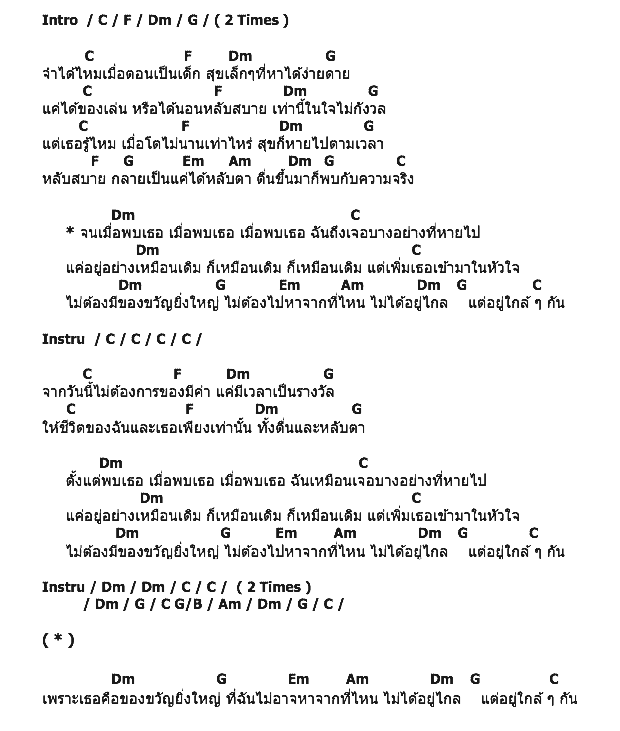 คอร์ดเพลง เนื้อเพลง จนเมื่อพบเธอ, คอร์ดเพลง จนเมื่อพบเธอ ของ 2pcs., คอร์ดเพลงของ 2pcs., เนื้อร้อง จนเมื่อพบเธอ 2pcs., จนเมื่อพบเธอ คอร์ดง่าย ๆ, คอร์ด จนเมื่อพบเธอ ต้นฉบับ