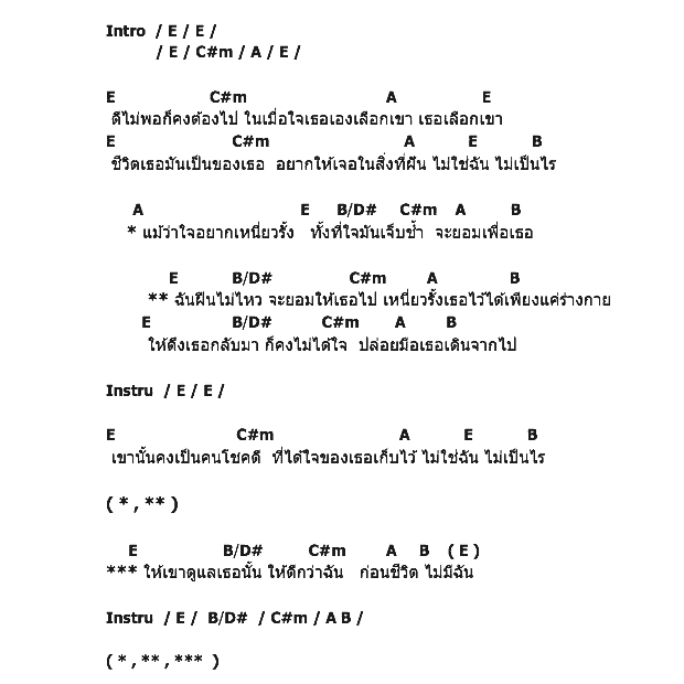 คอร์ดเพลง เนื้อเพลง ยอม, คอร์ดเพลง ยอม ของ Glow, คอร์ดเพลงของ Glow, เนื้อร้อง ยอม Glow, ยอม คอร์ดง่าย ๆ, คอร์ด ยอม ต้นฉบับ