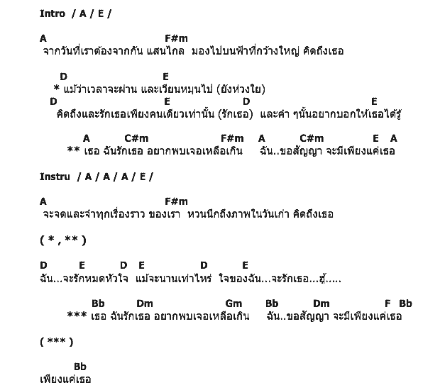 คอร์ดเพลง เนื้อเพลง เพียงแค่เธอ, คอร์ดเพลง เพียงแค่เธอ ของ โตส กฤตฐนกร, คอร์ดเพลงของ โตส กฤตฐนกร, เนื้อร้อง เพียงแค่เธอ โตส กฤตฐนกร, เพียงแค่เธอ คอร์ดง่าย ๆ, คอร์ด เพียงแค่เธอ ต้นฉบับ