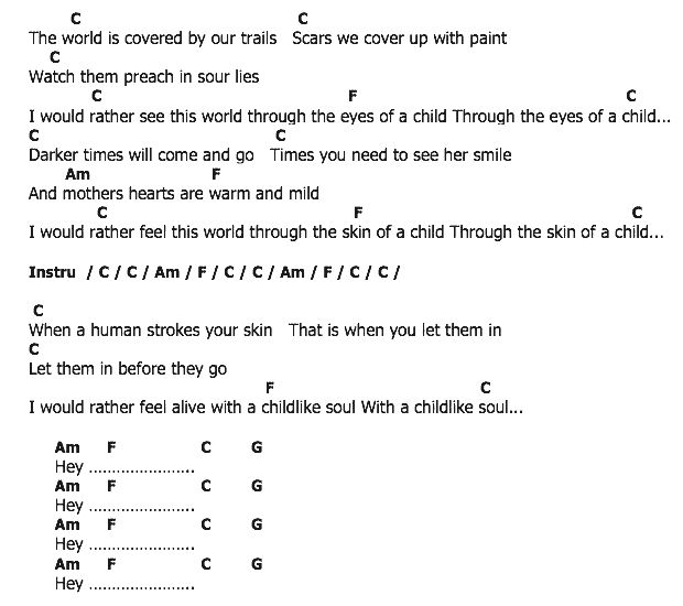 คอร์ดเพลง เนื้อเพลง Through The Eyes Of A Child, คอร์ดเพลง Through The Eyes Of A Child ของ AURORA, คอร์ดเพลงของ AURORA, เนื้อร้อง Through The Eyes Of A Child AURORA, Through The Eyes Of A Child คอร์ดง่าย ๆ, คอร์ด Through The Eyes Of A Child ต้นฉบับ