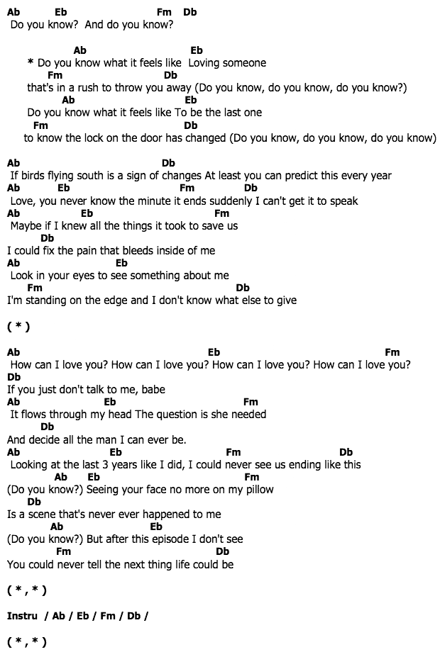 คอร์ดเพลง เนื้อเพลง Do You Know, คอร์ดเพลง Do You Know ของ Enrique Iglesias, คอร์ดเพลงของ Enrique Iglesias, เนื้อร้อง Do You Know Enrique Iglesias, Do You Know คอร์ดง่าย ๆ, คอร์ด Do You Know ต้นฉบับ