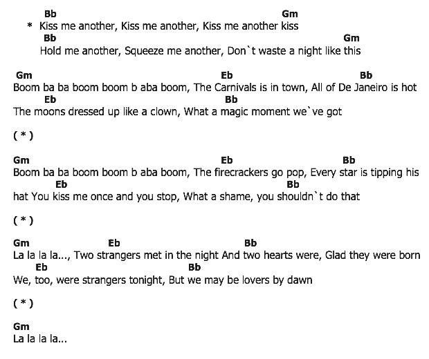 คอร์ดเพลง เนื้อเพลง Kiss Me Another, คอร์ดเพลง Kiss Me Another ของ Georgia Gibbs, คอร์ดเพลงของ Georgia Gibbs, เนื้อร้อง Kiss Me Another Georgia Gibbs, Kiss Me Another คอร์ดง่าย ๆ, คอร์ด Kiss Me Another ต้นฉบับ