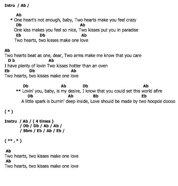 คอร์ดเพลง เนื้อเพลง Two Hearts, คอร์ดเพลง Two Hearts ของ Pat Boone, คอร์ดเพลงของ Pat Boone, เนื้อร้อง Two Hearts Pat Boone, Two Hearts คอร์ดง่าย ๆ, คอร์ด Two Hearts ต้นฉบับ