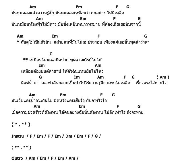 คอร์ดเพลง เนื้อเพลง ไร้ความรู้สึก, คอร์ดเพลง ไร้ความรู้สึก ของ Erato, คอร์ดเพลงของ Erato, เนื้อร้อง ไร้ความรู้สึก Erato, ไร้ความรู้สึก คอร์ดง่าย ๆ, คอร์ด ไร้ความรู้สึก ต้นฉบับ