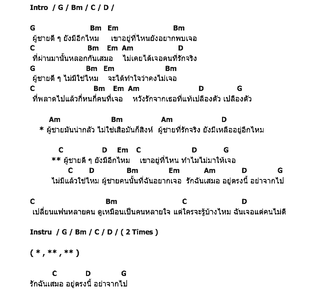 คอร์ดเพลง เนื้อเพลง ผู้ชายดี ๆ ยังมีอีกมั้ย, คอร์ดเพลง ผู้ชายดี ๆ ยังมีอีกมั้ย ของ ดาหลา พาราฮัท, คอร์ดเพลงของ ดาหลา พาราฮัท, เนื้อร้อง ผู้ชายดี ๆ ยังมีอีกมั้ย ดาหลา พาราฮัท, ผู้ชายดี ๆ ยังมีอีกมั้ย คอร์ดง่าย ๆ, คอร์ด ผู้ชายดี ๆ ยังมีอีกมั้ย ต้นฉบับ