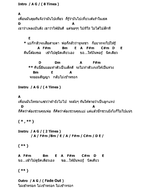 คอร์ดเพลง เนื้อเพลง ไม่เช้าหรอก, คอร์ดเพลง ไม่เช้าหรอก ของ เจ เจตริน, คอร์ดเพลงของ เจ เจตริน, เนื้อร้อง ไม่เช้าหรอก เจ เจตริน, ไม่เช้าหรอก คอร์ดง่าย ๆ, คอร์ด ไม่เช้าหรอก ต้นฉบับ