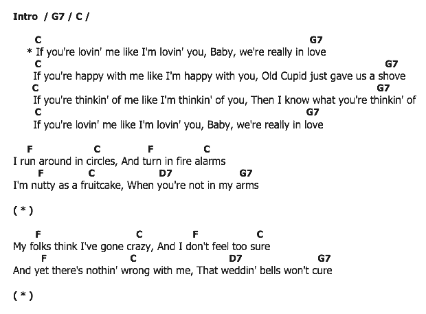คอร์ดเพลง เนื้อเพลง Baby We're Really in Love, คอร์ดเพลง Baby We're Really in Love ของ Guy Mitchell, คอร์ดเพลงของ Guy Mitchell, เนื้อร้อง Baby We're Really in Love Guy Mitchell, Baby We're Really in Love คอร์ดง่าย ๆ, คอร์ด Baby We're Really in Love ต้นฉบับ