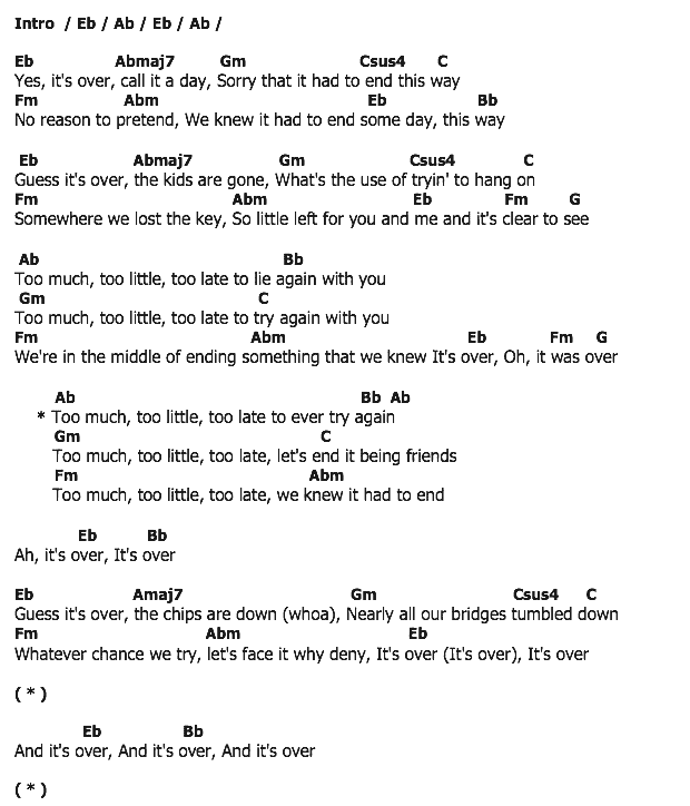 คอร์ดเพลง เนื้อเพลง Too Much Too Little Too Late, คอร์ดเพลง Too Much Too Little Too Late ของ Johnny Mathis, คอร์ดเพลงของ Johnny Mathis, เนื้อร้อง Too Much Too Little Too Late Johnny Mathis, Too Much Too Little Too Late คอร์ดง่าย ๆ, คอร์ด Too Much Too Little Too Late ต้นฉบับ