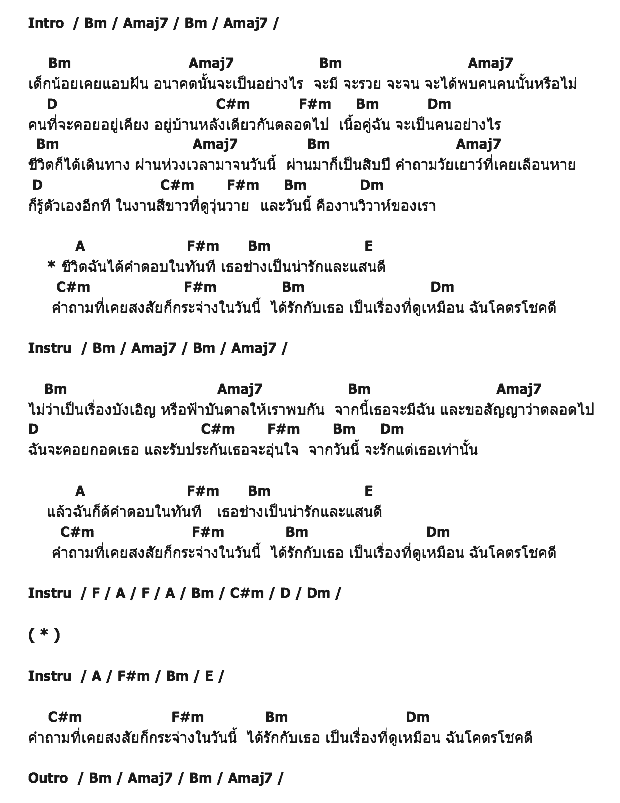 คอร์ดเพลง เนื้อเพลง โคตรโชคดี, คอร์ดเพลง โคตรโชคดี ของ ว่าน ธนกฤต, คอร์ดเพลงของ ว่าน ธนกฤต, เนื้อร้อง โคตรโชคดี ว่าน ธนกฤต, โคตรโชคดี คอร์ดง่าย ๆ, คอร์ด โคตรโชคดี ต้นฉบับ