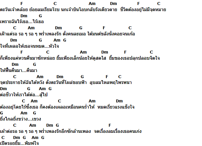 คอร์ดเพลง เนื้อเพลง รอรัก, คอร์ดเพลง รอรัก ของ Lift-Oil, คอร์ดเพลงของ Lift-Oil, เนื้อร้อง รอรัก Lift-Oil, รอรัก คอร์ดง่าย ๆ, คอร์ด รอรัก ต้นฉบับ