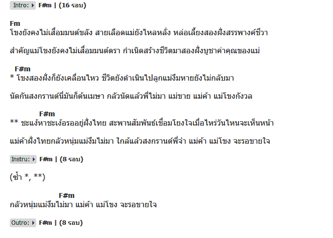 คอร์ดเพลง เนื้อเพลง แม่ค้าริมโขง, คอร์ดเพลง แม่ค้าริมโขง ของ จินตหรา พูนลาภ, คอร์ดเพลงของ จินตหรา พูนลาภ, เนื้อร้อง แม่ค้าริมโขง จินตหรา พูนลาภ, แม่ค้าริมโขง คอร์ดง่าย ๆ, คอร์ด แม่ค้าริมโขง ต้นฉบับ