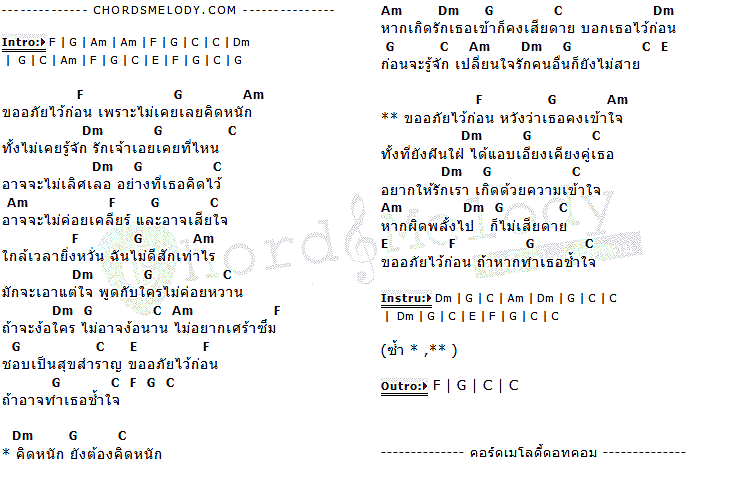 คอร์ดเพลง เนื้อเพลง ขออภัยไว้ก่อน, คอร์ดเพลง ขออภัยไว้ก่อน ของ นรินทร ณ บางช้าง, คอร์ดเพลงของ นรินทร ณ บางช้าง, เนื้อร้อง ขออภัยไว้ก่อน นรินทร ณ บางช้าง, ขออภัยไว้ก่อน คอร์ดง่าย ๆ, คอร์ด ขออภัยไว้ก่อน ต้นฉบับ