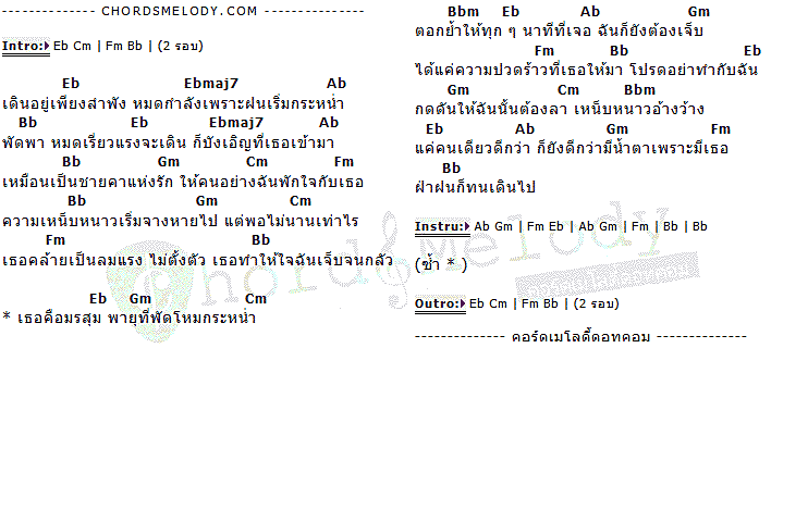 คอร์ดเพลง เนื้อเพลง เธอคือมรสุม, คอร์ดเพลง เธอคือมรสุม ของ เปรี้ยว ทัศนียา, คอร์ดเพลงของ เปรี้ยว ทัศนียา, เนื้อร้อง เธอคือมรสุม เปรี้ยว ทัศนียา, เธอคือมรสุม คอร์ดง่าย ๆ, คอร์ด เธอคือมรสุม ต้นฉบับ